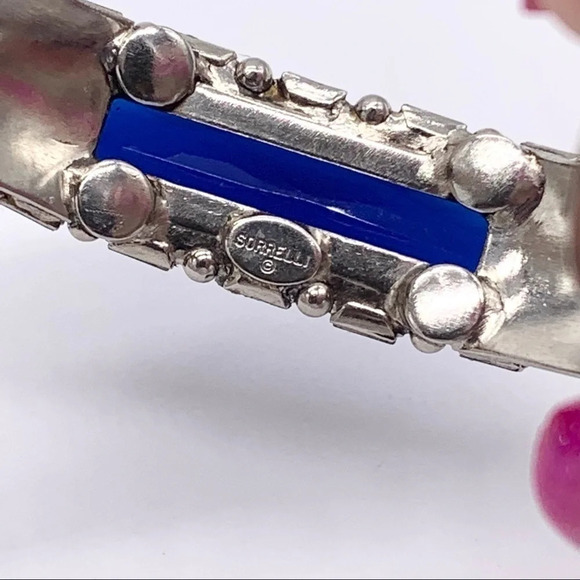Sorrelli Royal Blue Crystal Cuff Bracelet - Picture 5 of 10